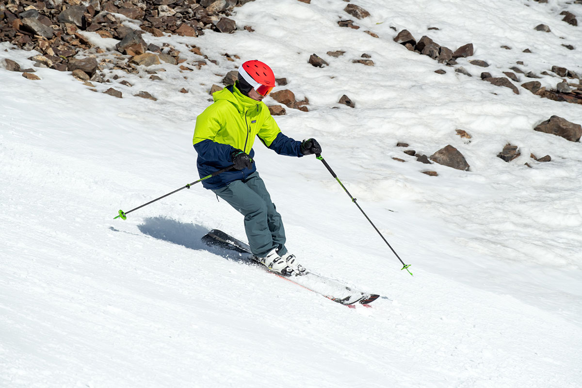 Smith Level MIPS snow helmet (skiing side view)